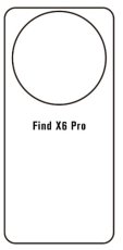 Hidrogél - hátsó védőfólia - OPPO Find X6 Pro