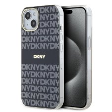 DKNY PC/TPU Repeat Pattern, tónusos csíkos MagSafe tok iPhone 13-hoz Black