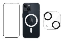 3PACK - Hydrogel + Crystal Air kryt s MagSafe + ochranné sklíčko kamery pre iPhone 13 3PACK - Hydrogel + Crystal Air kryt s MagSafe + ochranné sklíčko kamery pre iPhone 13