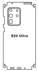 Hydrogel - ochranná fólia - Samsung Galaxy S20 Ultra - typ výrezu 4