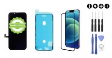 MULTIPACK - OLED kijelző iPhone 13 + ragasztó a kijelző alatt + 3D védőüveg + szerszámkészlet