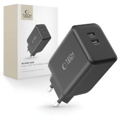 Nabíjačka do siete Tech-Protect Nc45W-Gan 2-Port Network Charger PD45W Black