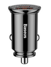 Baseus CCALL-YS01 Circular nabíjačka do auta USB+USB-C 30W Black