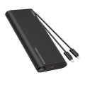 Kábel Powerbank Veger Tce130 (W2503) Pd 130W 25000 mAh With Built-In Type C Cables / Lightning Black