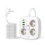 Tech-Protect Pcs3X4 Power Strip 2 Usb & 2 Type-C & 3 aljzat 200cm White
