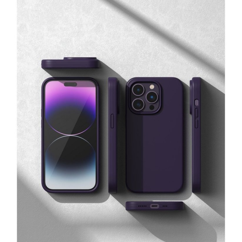 Kryt Ringke Silicone iPhone 14 Pro Deep Purple