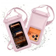 Vodeodolné puzdro Tech-Protect Uwc7 Universal Waterproof Floating Case 6.9 Inch Pink