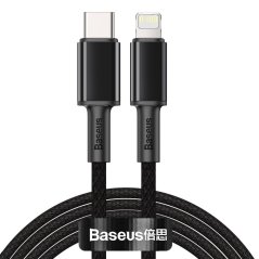Baseus High Density Braided Series Fast Charging dátový kábel USB-C - Lightning 20W 2m Black Baseus High Density Braided Series Fast Charging dátový kábel USB-C - Lightning 20W 2m Black