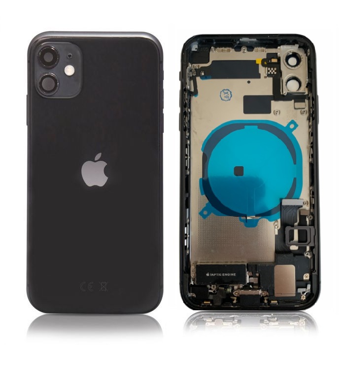 Apple iPhone 11 - Zadný housing s predinštalovanými dielmi (Space Gray)