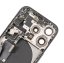 Apple iPhone 15 Pro - Zadný housing s predinštalovanými dielmi (Black Titanium)
