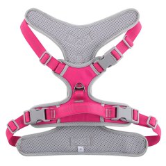 Dog Harness Oxford B Size M Pink Grey Dog Harness Oxford B Size M Pink Grey