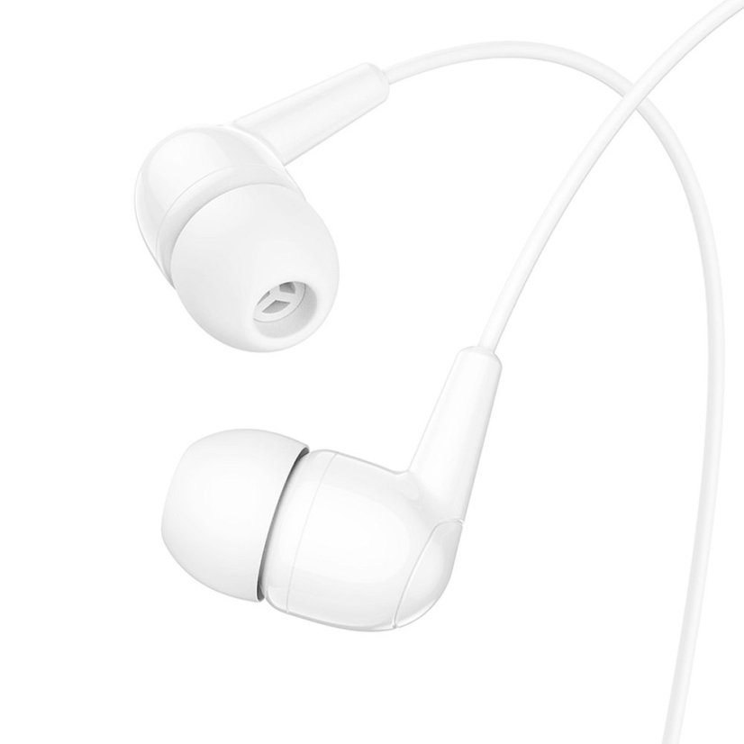 Fejhallgató vezeték fülhallgató csatlakozó 3,5 mm Hoco M97 White