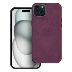 Kryt Woven Mag Cover iPhone 15 Plus Burgundy