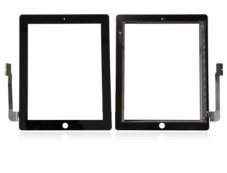 Apple iPad 3/iPad 4 - dotyková plocha, sklo (digitizér) originál - černý barva