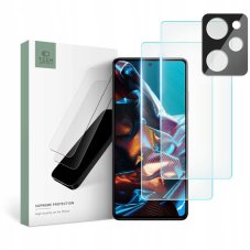 3PACK ochranných skel Tech-Protect Supreme Set Xiaomi Poco X5 Pro 5G Clear