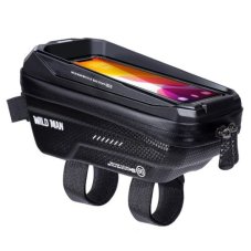 Kryt Držiak na bicykel Wildman Traveling Bag Bike Frame With Zipper 1,2L (4 "- 7") Ms66 Black Kryt Držiak na bicykel Wildman Traveling Bag Bike Frame With Zipper 1,2L (4 "- 7") Ms66 Black