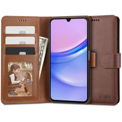 Kryt Tech-Protect Wallet Samsung Galaxy A15 4G / 5G Brown