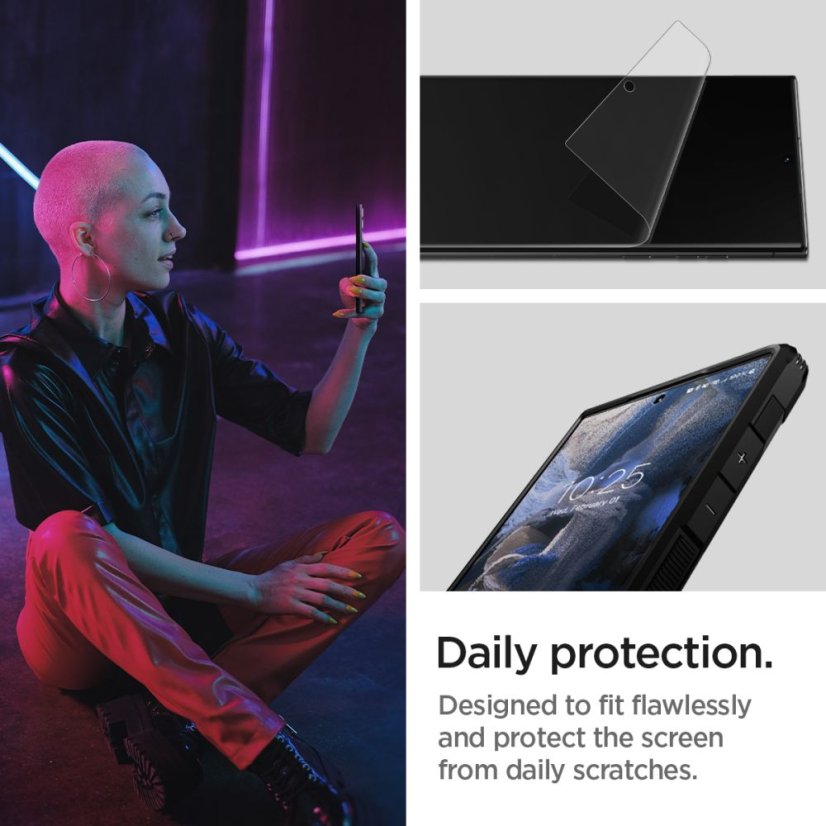 Hydrogel fólia Hydrogelova fólia Spigen Neo Flex 2-Pack Samsung Galaxy S23 Ultra Clear