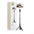 Selfie tyč Tech-Protect L05S Bluetooth Selfie Stick Tripod & Led Light Black
