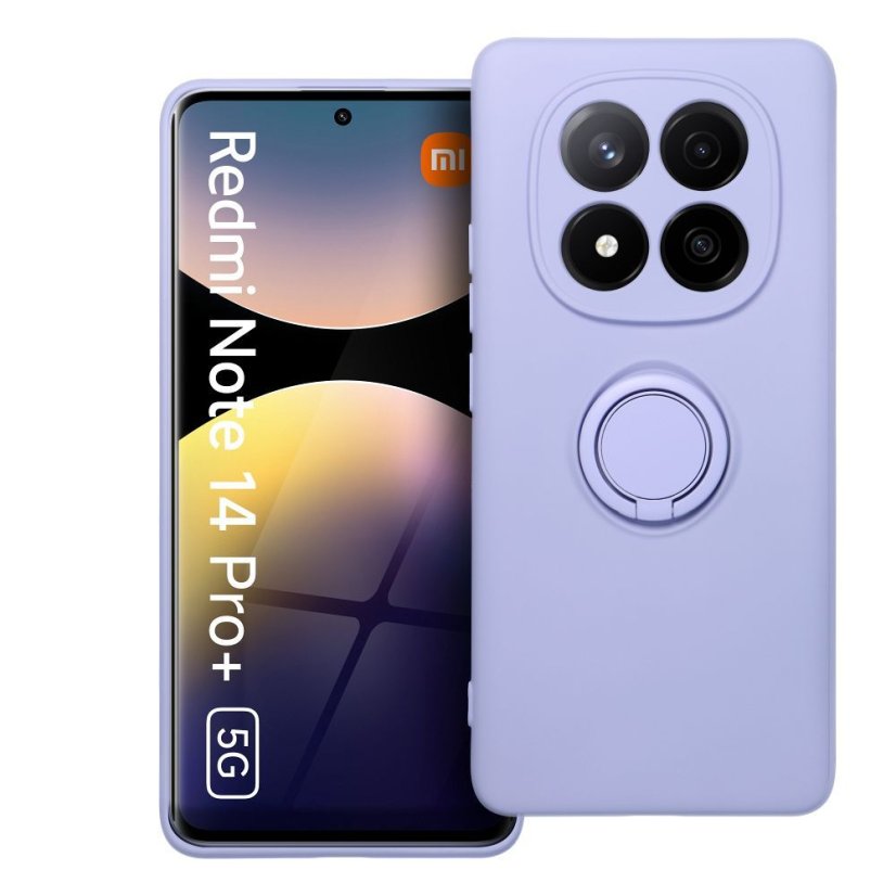 Kryt Case Xiaomi Redmi Note 14 Pro Plus 5G Silicone Ring Purple