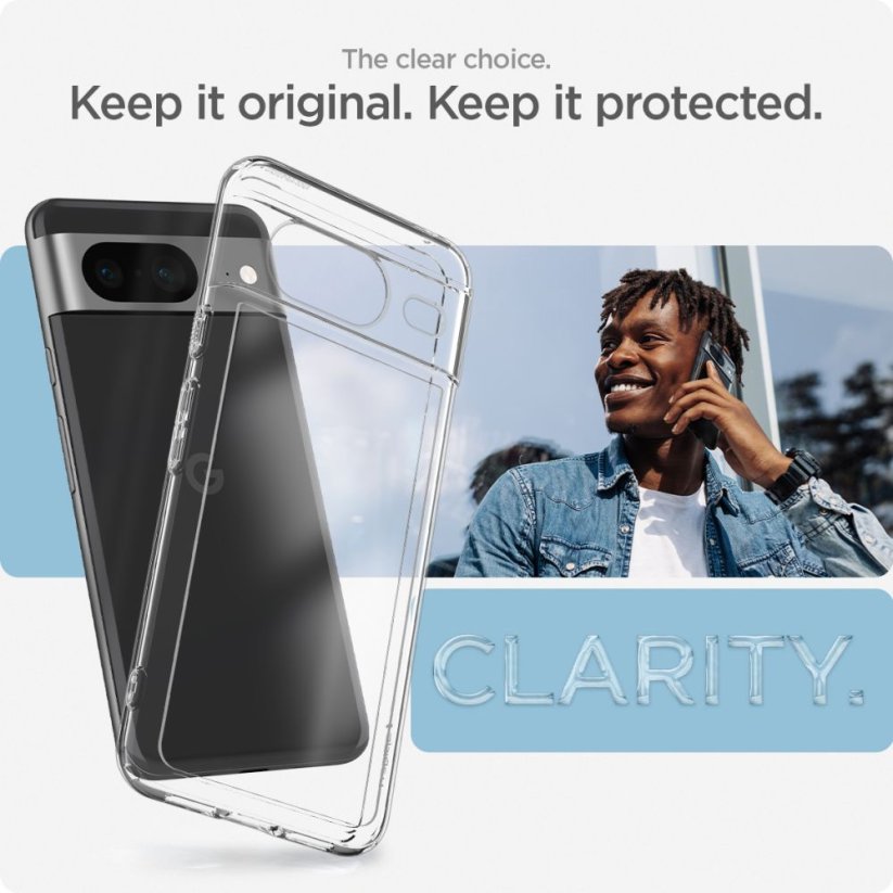 Kryt Spigen Ultra Hybrid Google Pixel 8 Crystal Clear