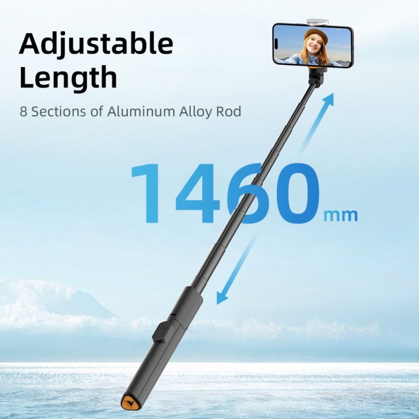 Selfie tyč Tech-Protect L09S Bluetooth Selfie Stick Tripod Black