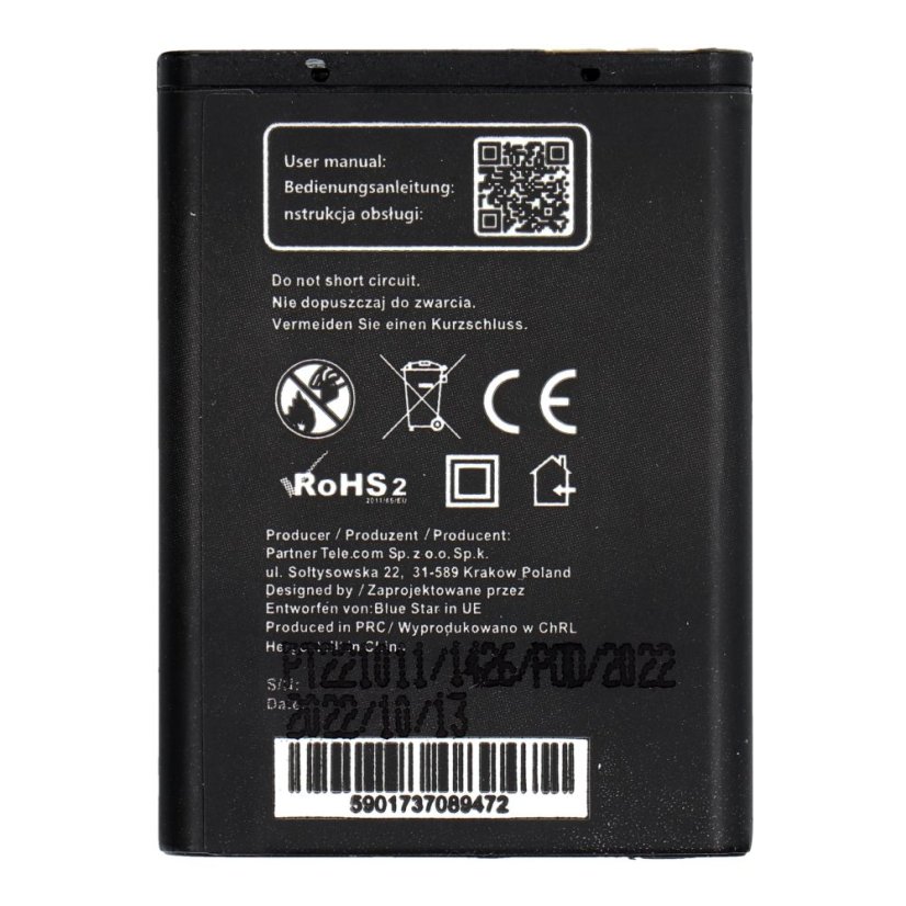 Akkumulátor Battery Nokia 6020 / 5200 / 5300 / 3220 / 5140 1000 mAh Blue Star Premium