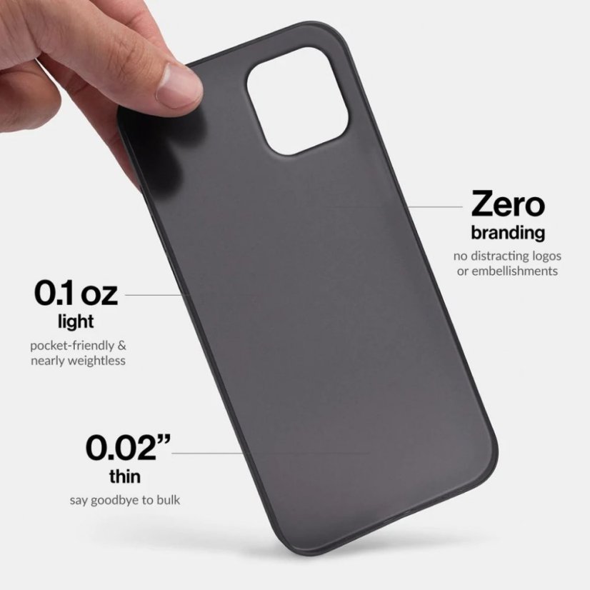 Slim Minimal iPhone 12 fekete
