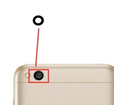 Csereüveg a hátsó kamerához - Xiaomi Redmi 5A Csereüveg a hátsó kamerához - Xiaomi Redmi 5A