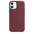 iPhone 12 mini Silicone Case s MagSafe - Plum design (bordový)