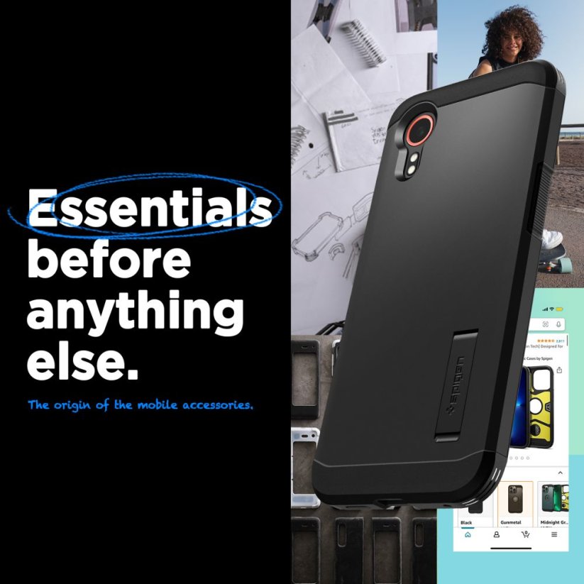 Kryt Spigen Tough Armor Samsung Galaxy Xcover 7 Pro Black