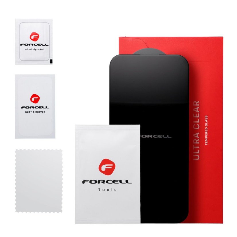 Edzett védőüveg Edzett védőüveg to Xiaomi Redmi Note 13 5G / Redmi Note 13 Pro 5G Forcell Ultra Clear Glass Black