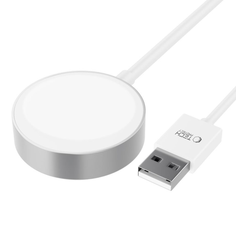Kábel Tech-Protect Ultraboost Magnetic Charging Cable 120cm Apple Watch White