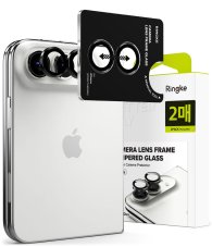 Ringke Camera Frame iPhone hátsó kamera védőüveg iPhone Duo Black 2 db-os csomag