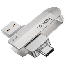 Pamäťová karta Pendrive 64Gb USB 3.0 (USB A + USB C) Hoco Ud10 Silver Pamäťová karta Pendrive 64Gb USB 3.0 (USB A + USB C) Hoco Ud10 Silver