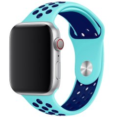 Remienok pre Apple Watch (38/40/41mm) Sport, green-blue (veľkosť S) Remienok pre Apple Watch (38/40/41mm) Sport, green-blue (veľkosť S)