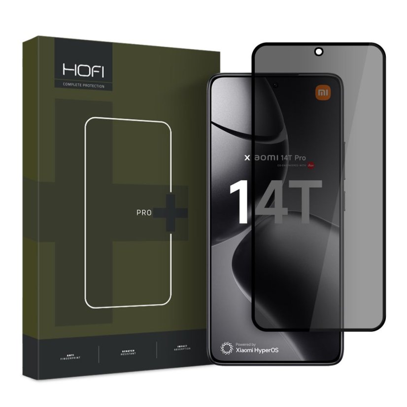 Anti-Spy tvrdené sklo Glass Pro+ Xiaomi 14T / 14T Pro Privacy