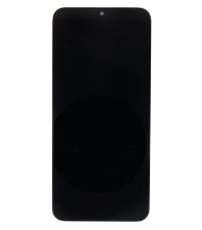 Kijelző kerettel a Xiaomi Redmi 10A Black készülékhez (Service Pack - eredeti pótalkatrész)