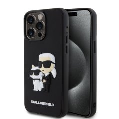Karl Lagerfeld 3D Rubber Karl and Choupette zadný kryt pre iPhone 14 Pro Max Black Karl Lagerfeld 3D Rubber Karl and Choupette zadný kryt pre iPhone 14 Pro Max Black