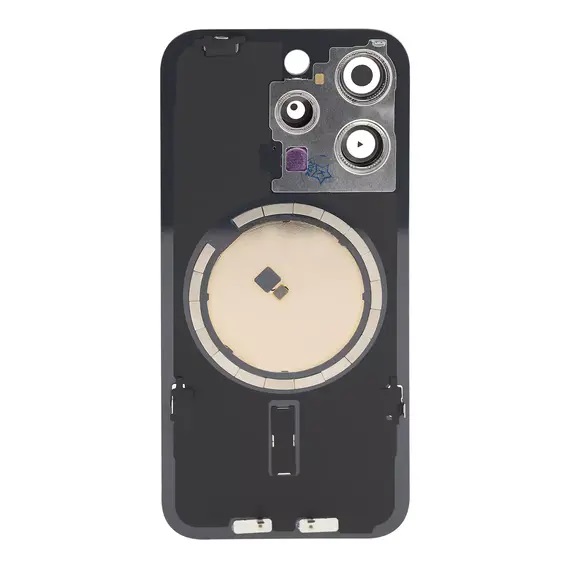 Apple iPhone 15 Pro Max - Náhradné zadné sklo housingu so sklíčkom kamery a MagSafe (Blue Titanium)