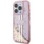 Kryt Original Faceplate Case Guess Guhcp15Llfcsegp iPhone 15 Pro (Liquid Glitter Gold Stripes / Pink)