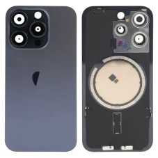 Apple iPhone 15 Pro - Náhradné zadné sklo housingu so sklíčkom kamery a MagSafe (Blue Titanium)