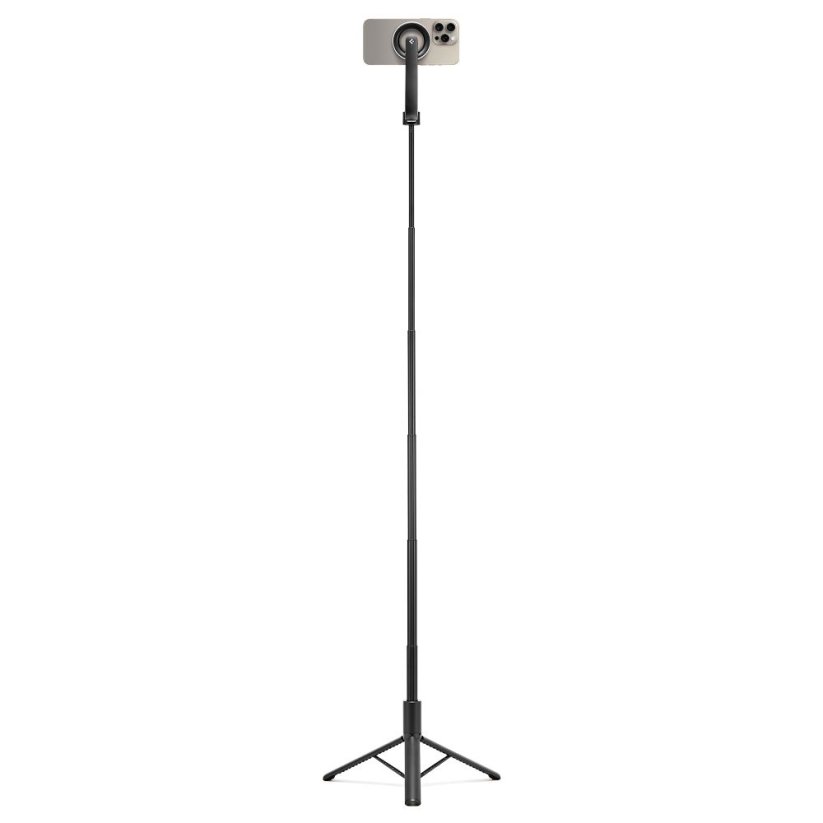 Selfie tyč Spigen S580W Magsafe Bluetooth Selfie Stick Long Tripod Black