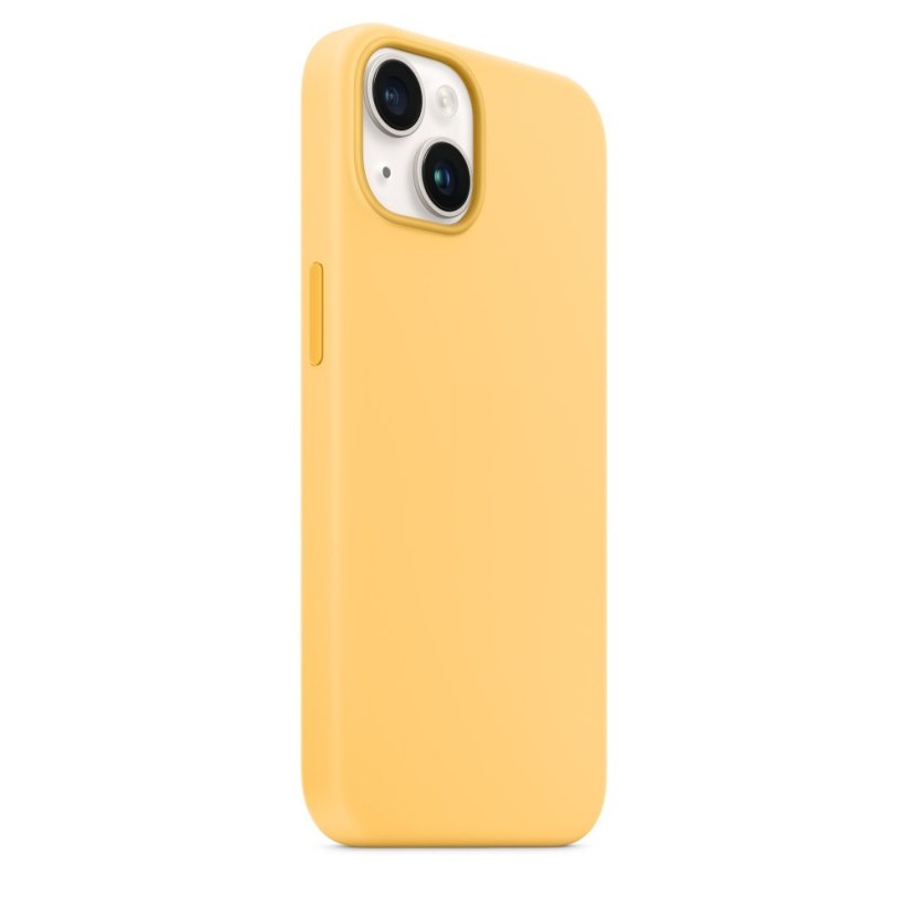 iPhone 14 Plus Silicone Case s MagSafe - Sunglow design (žltý)