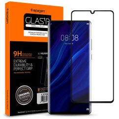 Ochranné tvrdené sklo Spigen Glas.Tr Slim Huawei P30 Pro Black