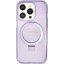 Kryt Original Faceplate Case Guess Guhmp15Xhrsgsu iPhone 15 Pro Max (s MagSafe / Glitter Script Logo / Ring Stand / Purple)