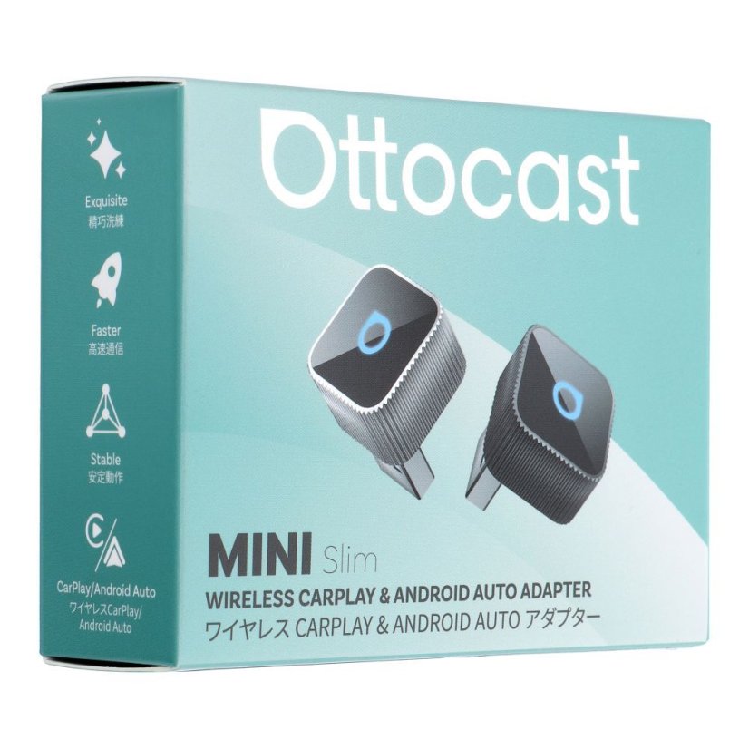 Wireless Car Adapter Ottocast mini Cube T2 Black