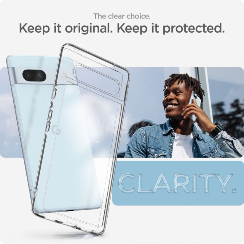 Kryt Spigen Ultra Hybrid Google Pixel 7A Crystal Clear