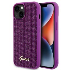 Kryt Guess Case iPhone 13 / 14 / 15 Guhcp15Spmsdgsf (Disco Metal Script) Fuschia