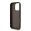 Guess PU 4G Metal Logo Strap zadný kryt pre iPhone 16 Pro Max Brown